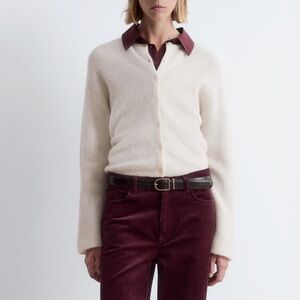 & Other Stories - Alpaca-Blend White Knitted Cardigan